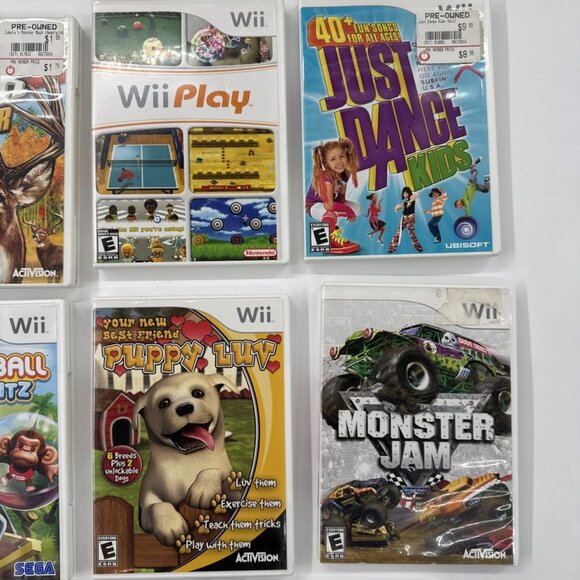 Nintendo Wii Games Bundle Lot of 11 Complete CIB Kids Titles Monster Jam Hip Hop - Picture 5 of 12